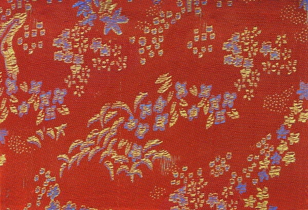 中国纺织背景 — 图库照片