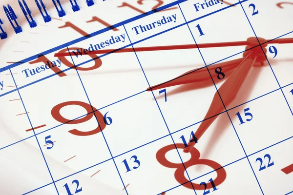 Clock and Calendar — Stock Photo, Image