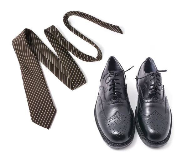 Necktie and Shoes — Stock Photo, Image