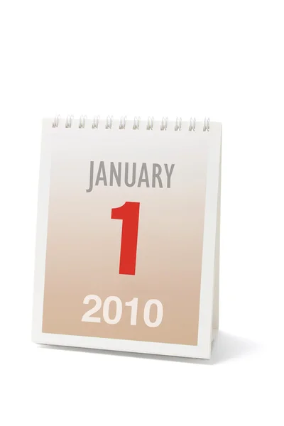 Kalender för 2010 skrivbord — Stockfoto
