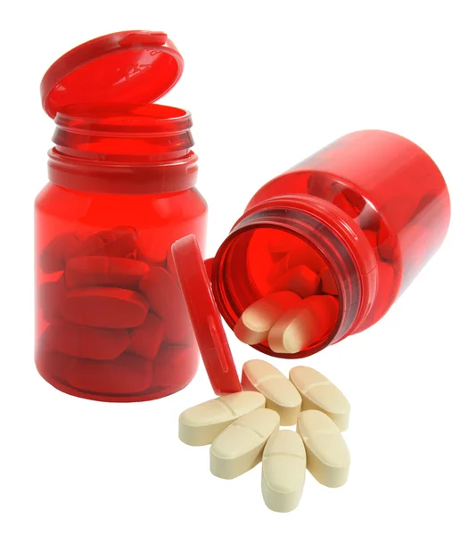 Butelka tabletek — Zdjęcie stockowe