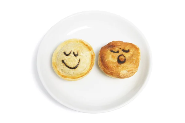 Mini Pies on Plate — Stock Photo, Image