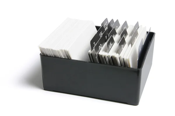 Caja de archivo de índice — Foto de Stock
