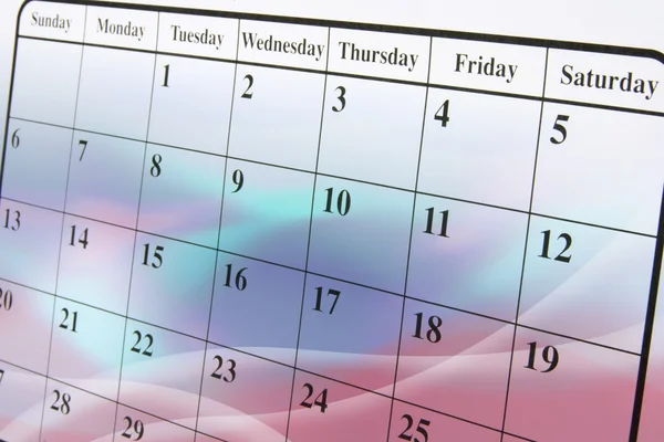 Strony Kalendarz — Zdjęcie stockowe