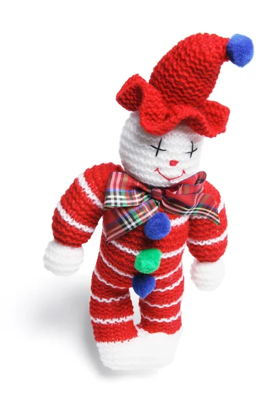 Clown giocattolo di lana — Foto Stock
