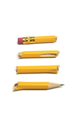 Broken Pencil Pieces clipart