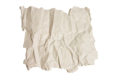 Piece of Crumpled Paper clipart