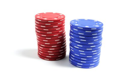 Poker çipleri yığını