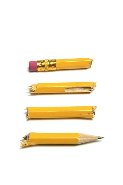 Broken Pencil Pieces — Stock Photo, Image