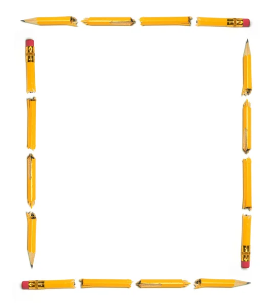 Gebrochene Bleistiftstücke — Stockfoto