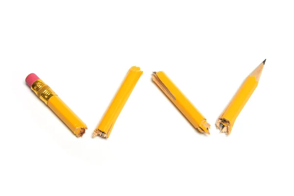 Pièces de crayon cassées — Photo