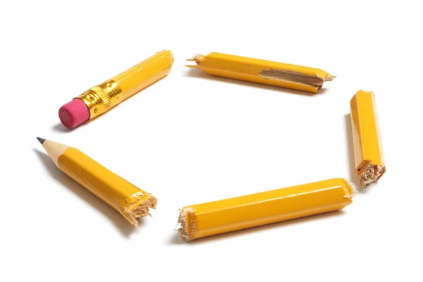 Разбитый карандаш — стоковое фото