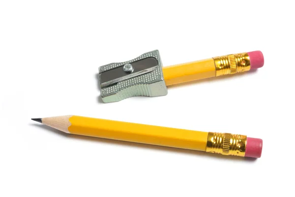 Pedaços de lápis quebrados — Fotografia de Stock