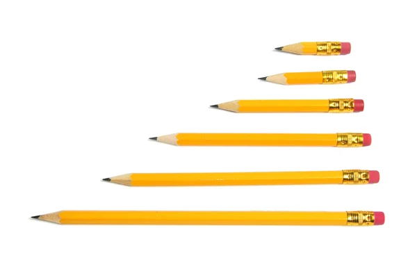 Pièces de crayon cassées — Photo