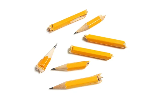 折断的铅笔件 — 图库照片