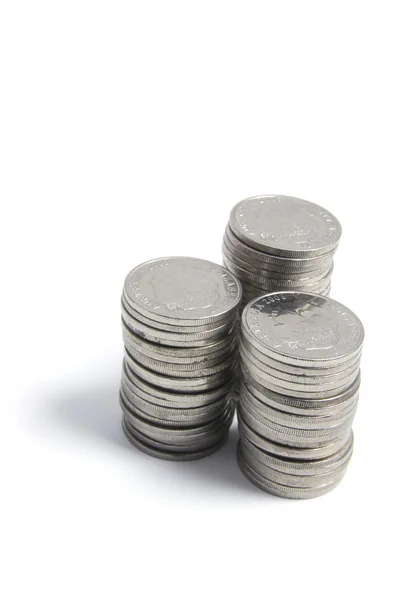 Montones de monedas —  Fotos de Stock