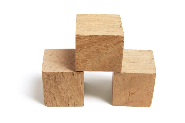 Pile di blocchi di legno — Foto Stock