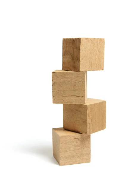 Pile di blocchi di legno — Foto Stock