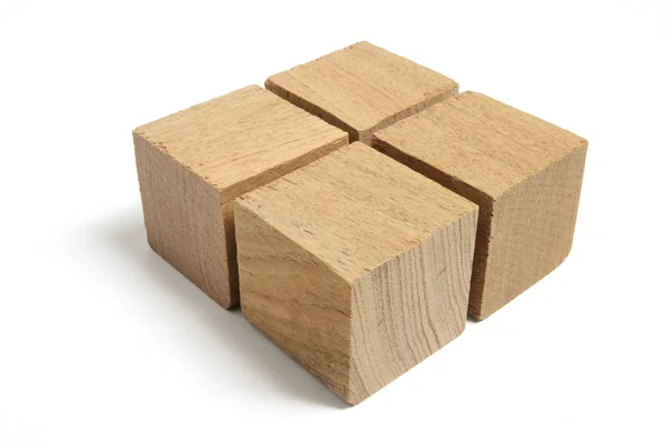 Pilhas de blocos de madeira — Fotografia de Stock