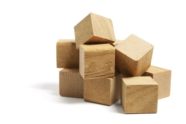 Стеки дерев'яних блоків — стокове фото