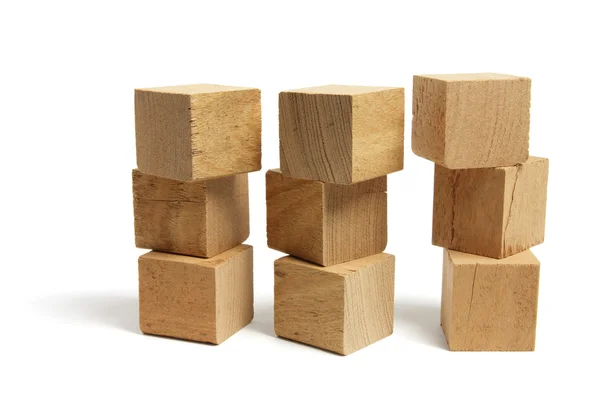 木製のブロックのスタック — ストック写真