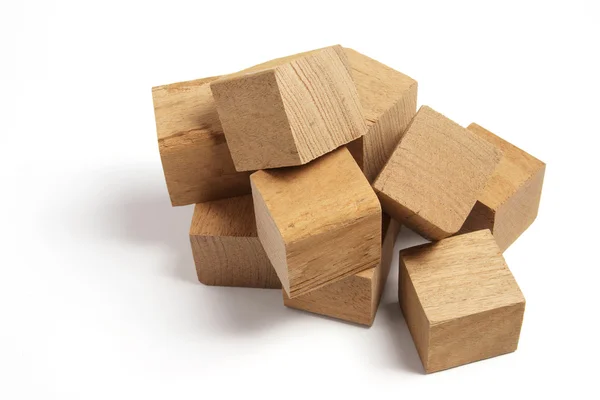 Στοίβες ξύλινα μπλοκ — Φωτογραφία Αρχείου