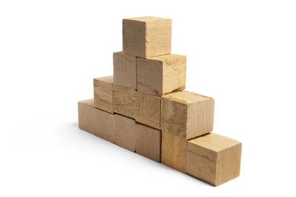 Стеки дерев'яних блоків — стокове фото