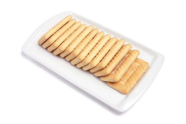 Prato de biscoitos — Fotografia de Stock