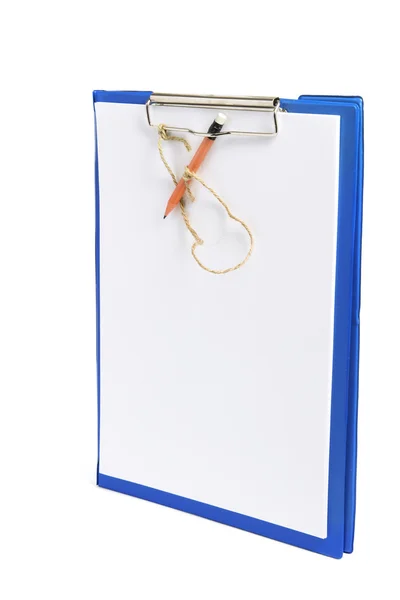 Clipboard with Papers and Pencil — Stock Photo, Image