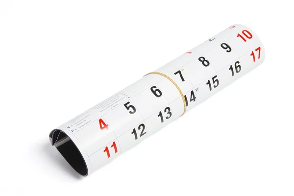 Rolled Up Calendar — Stock Photo, Image