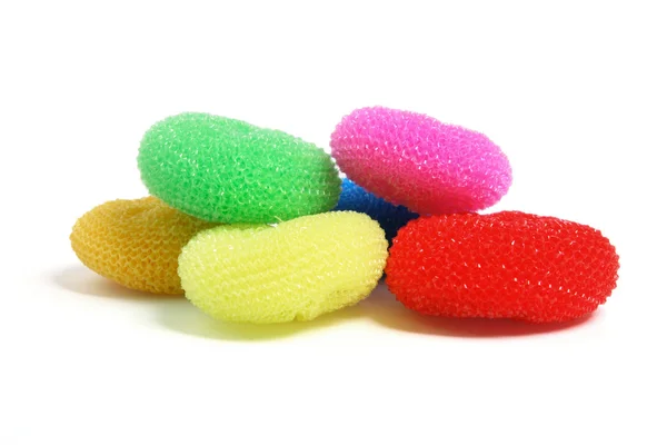 Okrągłe nylonu zmywaki — Zdjęcie stockowe