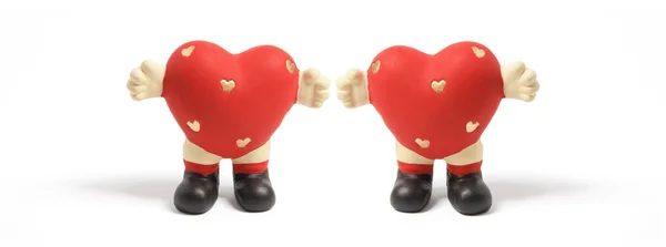 Szerelem szív figurák — Stock Fotó