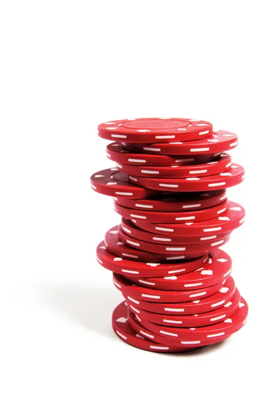 Empilement de jetons de poker — Photo