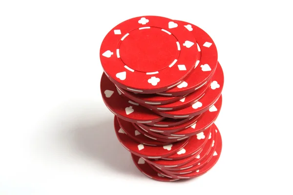 Стопка покерних чіпів — стокове фото