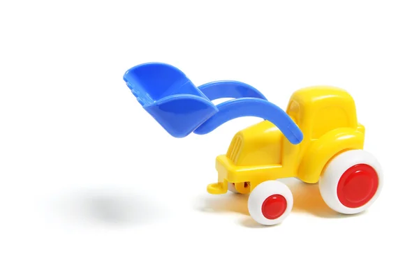 Plastic speelgoed earthmover — Stockfoto