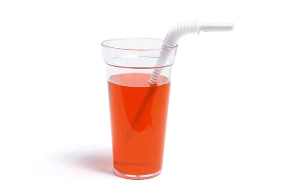 Bevanda analcolica in tazza di plastica — Foto Stock
