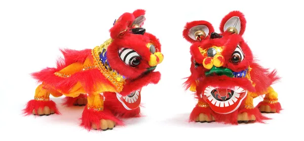 Dança do leão chinês — Fotografia de Stock