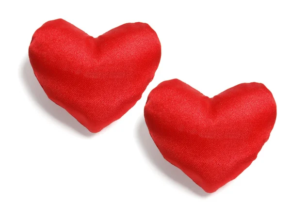Corações de amor vermelho Fotografia De Stock