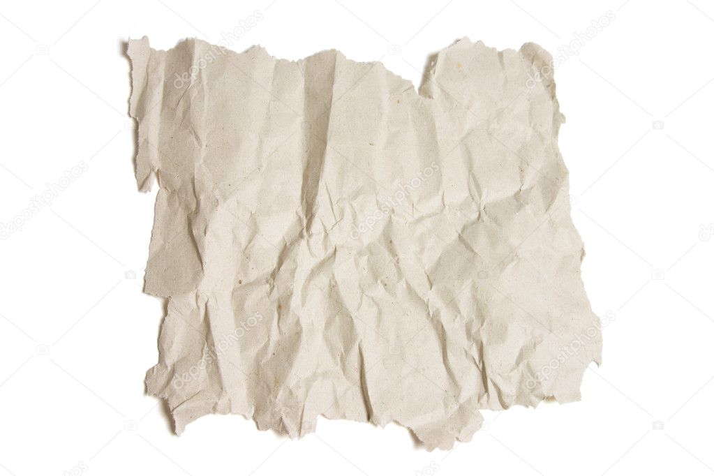 Piece of Crumpled Paper