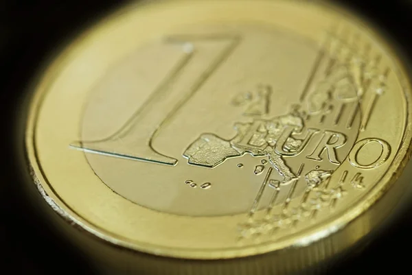 Монета евро 3 — стоковое фото