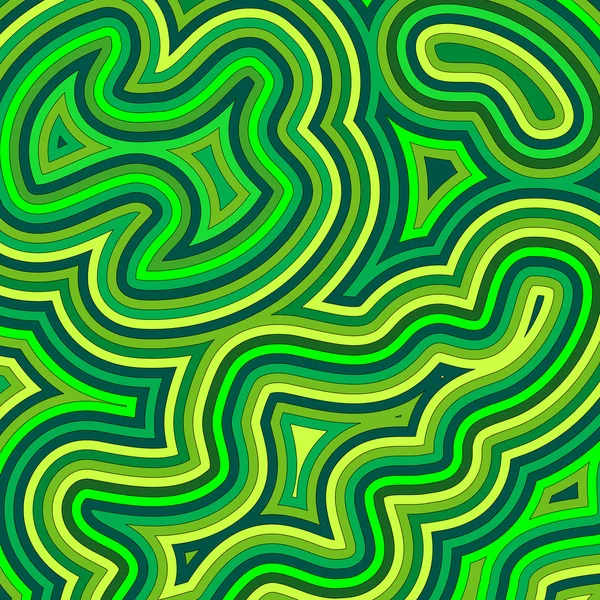Swirly Shades of Green — Stock Vector