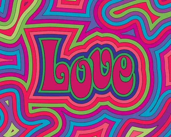 Amour groovy — Image vectorielle