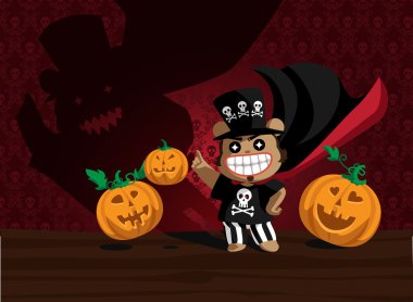 Little helloween horror clipart