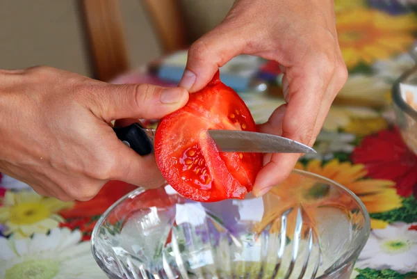 切割番茄 — 图库照片