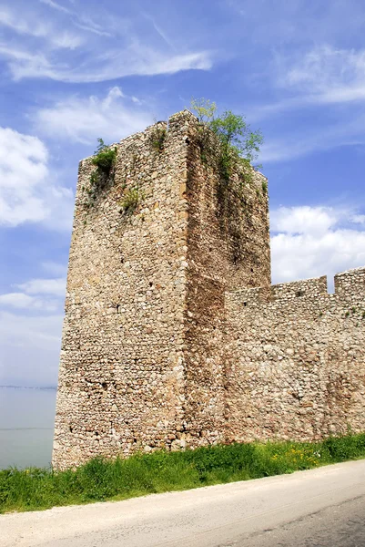 Muinaisen linnoituksen torni — kuvapankkivalokuva