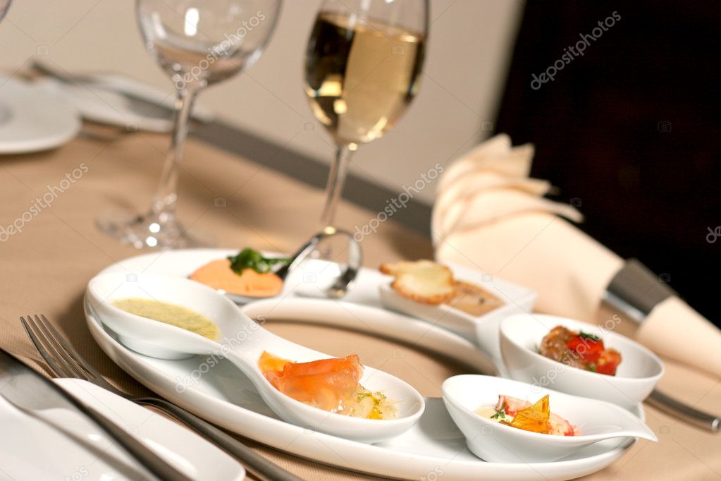 Starter or Entree of a french dish — Stock Photo © victorO 2518474