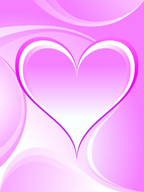 Romantic heart background clipart