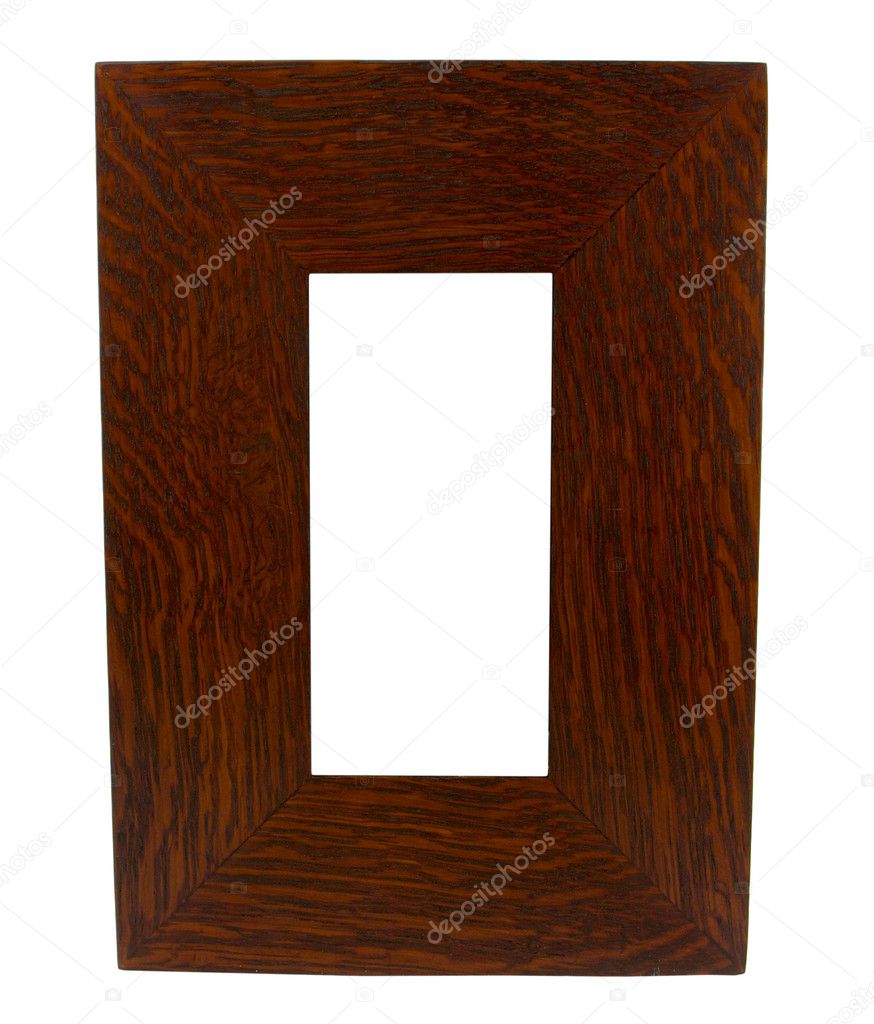 Dark thick wood picture frame