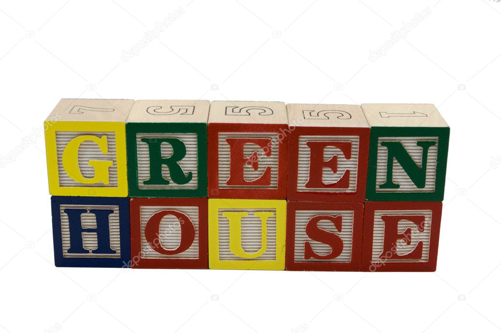 Green House Toy Blocks