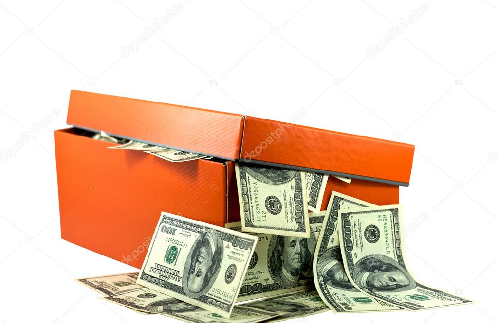 Shoe Box full of Money